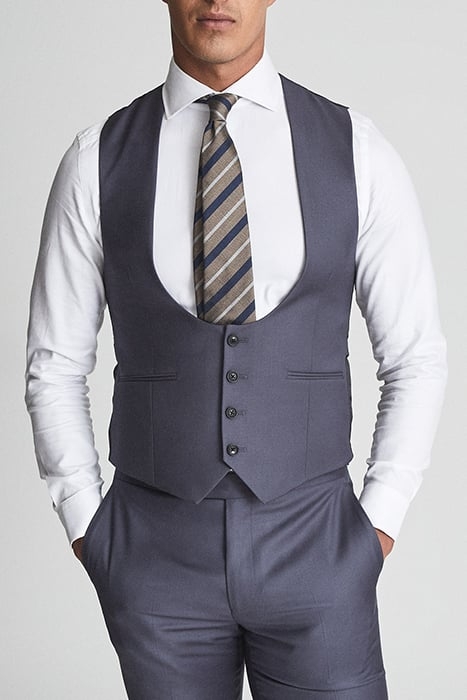 HIKED WAISTCOAT BLUE 1