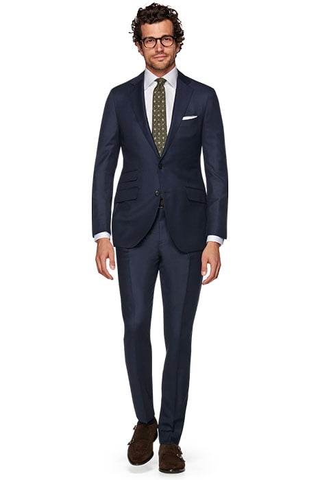 NAVY BIRD'S EYE SIENNA SUIT NAVY 1
