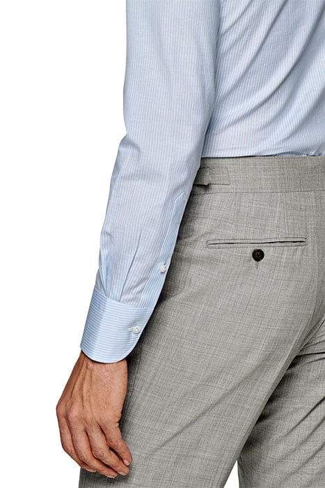 LIGHT BLUE STRIPED EXTRA SLIM FIT SHIRT LIGHT BLUE 6