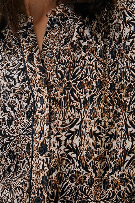 ARABESQUE PRINT SHORT DRESS 4