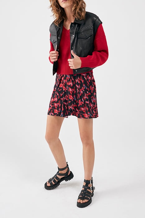 RED ROCK FLORAL PRINT SHORT SKIRT 3