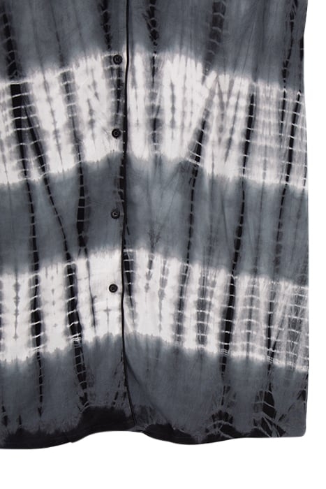 BLACK SHIRT DRESS WITH TIE-DYE PRINT 3