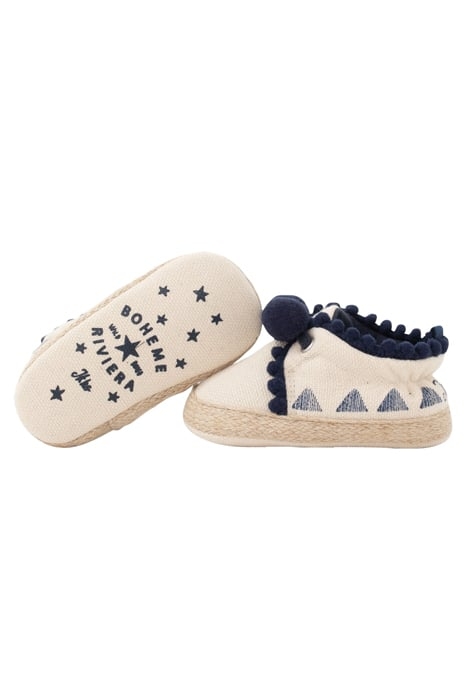 BABY GIRLS’ OFF-WHITE CANVAS SHOES WITH TASSELS 4