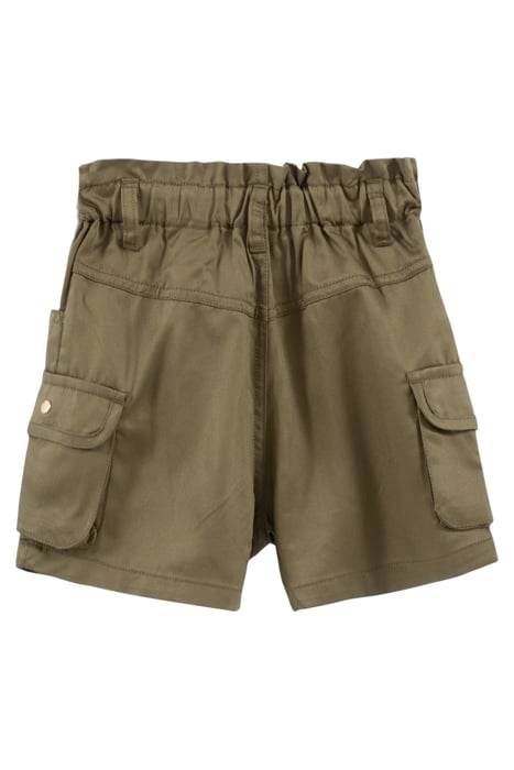 GIRLS' KHAKI LENZING™ TENCEL LYOCELL™SHORTS 2