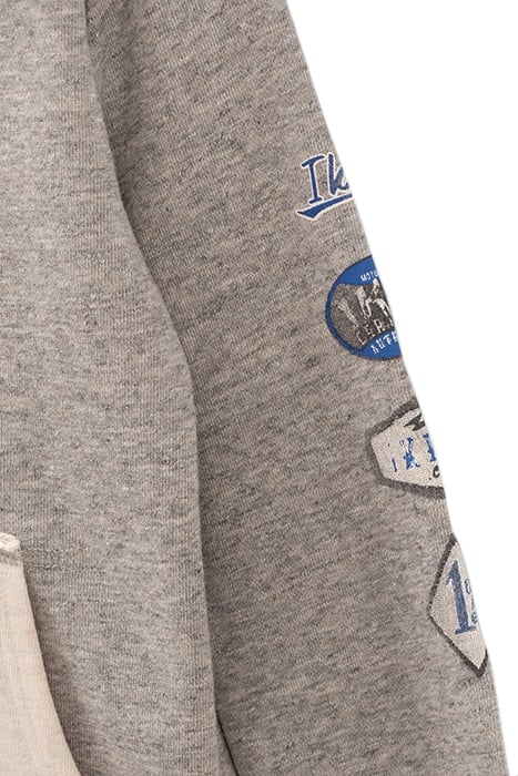 BOYS’ GREY AND BEIGE CARDIGAN WITH VISOR HOOD 5