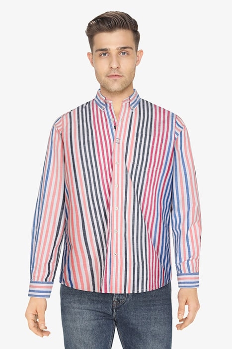 BOONE MULTI STRIPE FADED CORAL 1