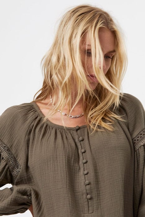 D6CHELSEY MAXI DRESS THYME GREEN 6