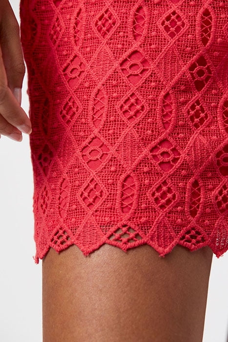 D6MARLEY LACE DRESS RUBY GRAPEFRUIT 6