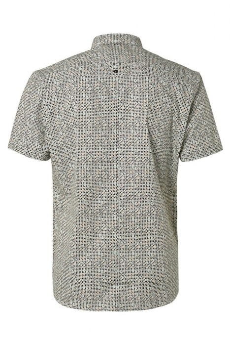 SHIRT SHORT SLEEVE ALLOVER PRINTED STRETCH LIGHT AQUA 5