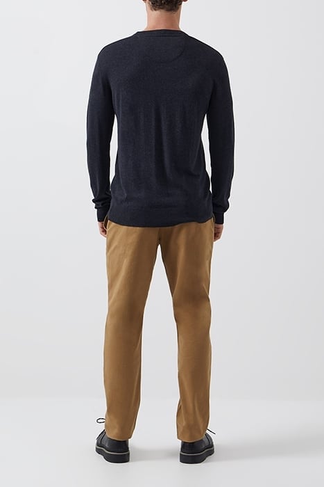 CREW NECK KNIT JUMPER CHARCOAL MEL 2