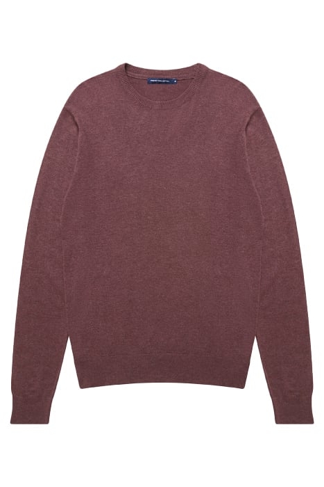 CREW NECK KNIT JUMPER BORDEAUX MEL 3