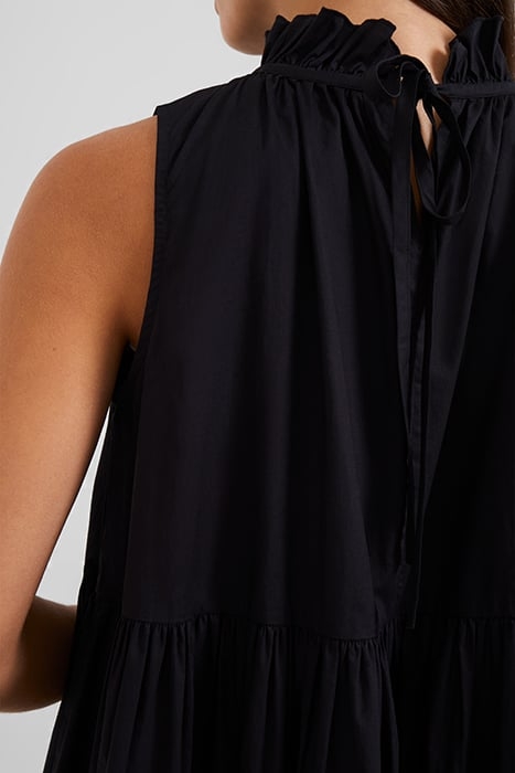 RHODES CONSCIOUS POPLIN SLEEVELESS DRESS BLACK 4
