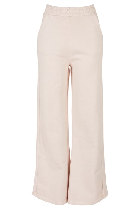 LADIES HEAVY TERRY GARMENT DYE SLIT PANTS PINK 4