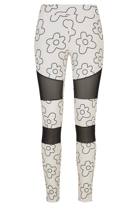 LADIES TECH MESH AOP LEGGINGS SOFTSEAGRASSFLOWER 4