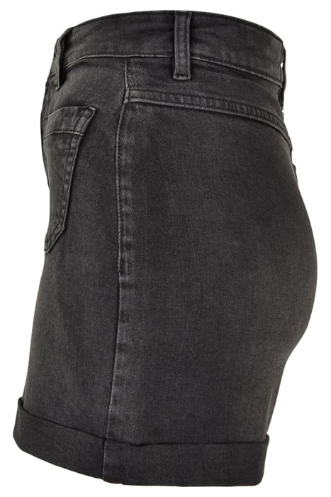 LADIES VINTAGE DENIM SHORTS BLACK WASHED 5