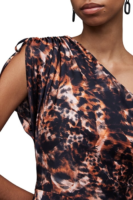 CAYLA SPARK DRESS BROWN 6