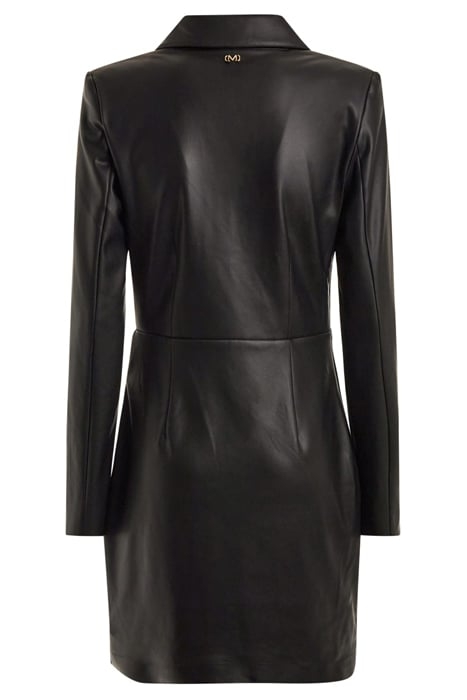 ANGELA DRESS JET BLACK LEATHER 5