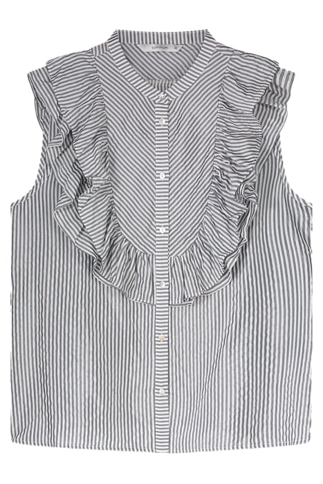 BLOUSE SLEEVELESS STRIPE DARK STEEL 3