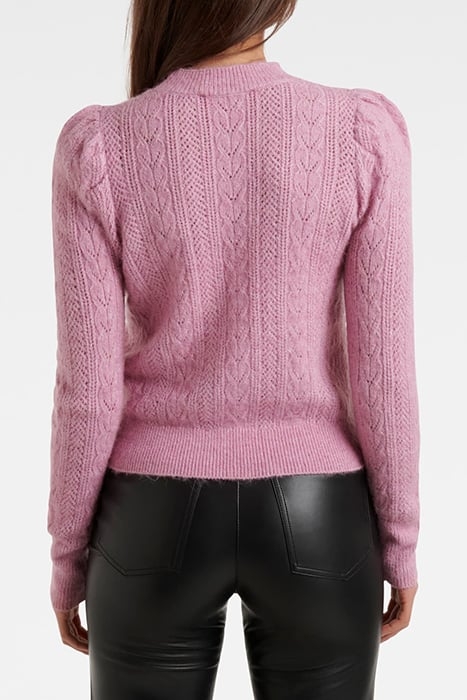 VENESSA CHEVRON POINTELLE KNIT JUMPER PURPLE 2