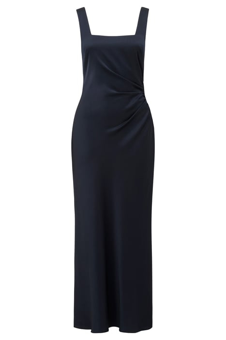 WINNIE SQUARE NECK RUCHED MIDI NAVY 3