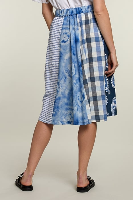 BLUE PATCHWORK SKIRT 2