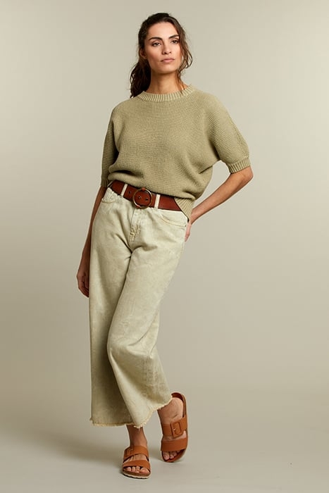 KHAKI BOXY JEANS 3