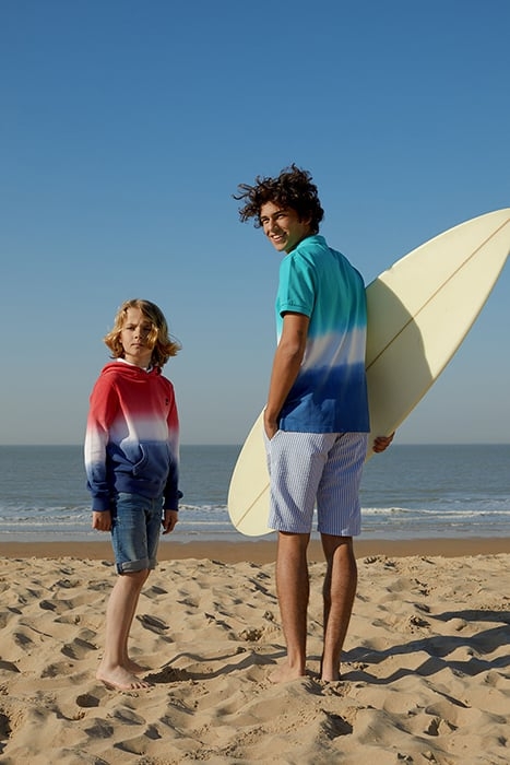 CUSTOM FIT TIE & DYE POLO IN KIWI 5