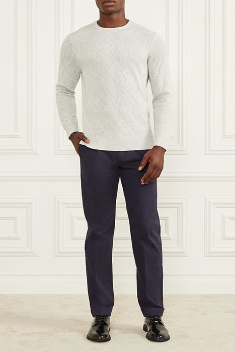 LS CN RHOMBUS STITCH LIGHT STONE HEATHER 3