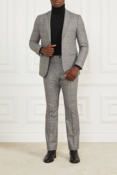 SEAN NOTCH BLAZER BLACK/WHITE/RED CHECK 5