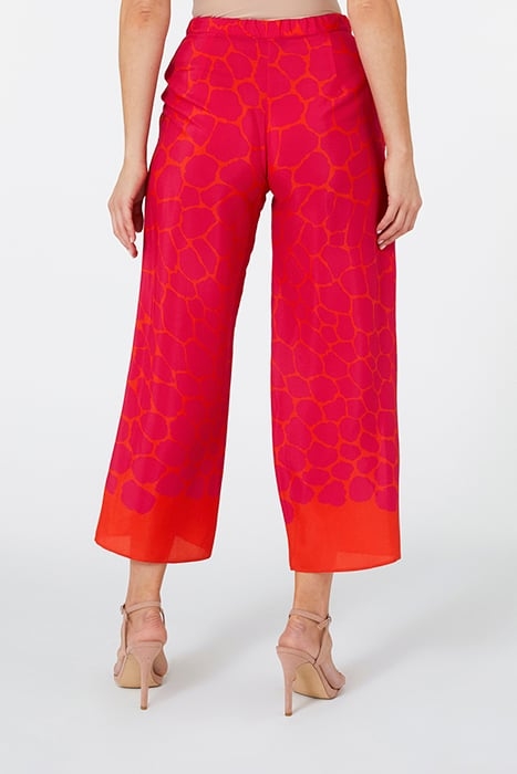 ELEGANT PRINTED TROUSERS RED 2