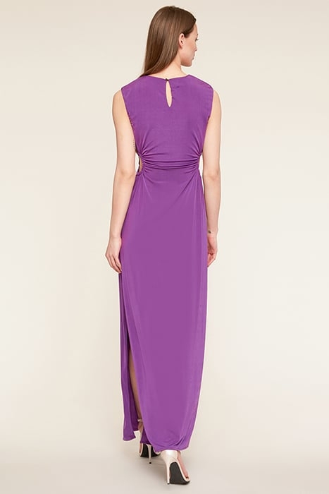 ELEGANT DRESS WITH CUT-OUT PURPLE 2