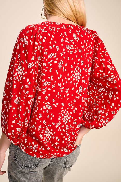 CHAPMAN - CHERRY BLOUSE WITH ABSTRACT FLORAL PRINT 2