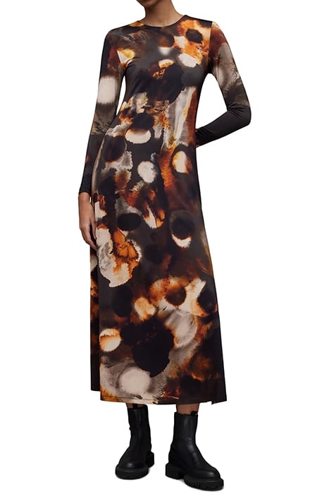KATLYN MARS DRESS RUST BROWN 1