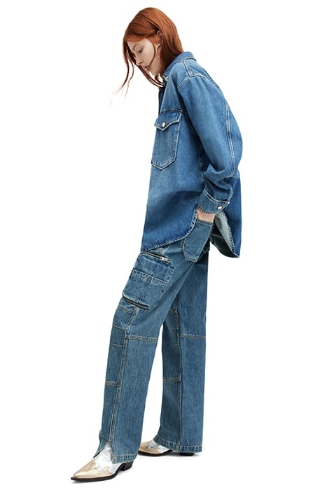 FLORENCE CARGO TROUS VINTAGE INDIGO 5