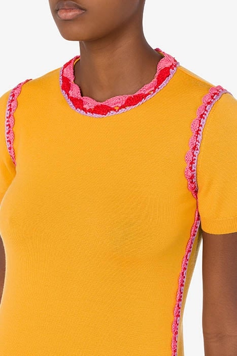 CROCHET DETAILS WOOL TOP YELLOW 4