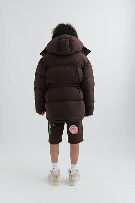 NEBRASKA DOWN PARKA BROWN 2