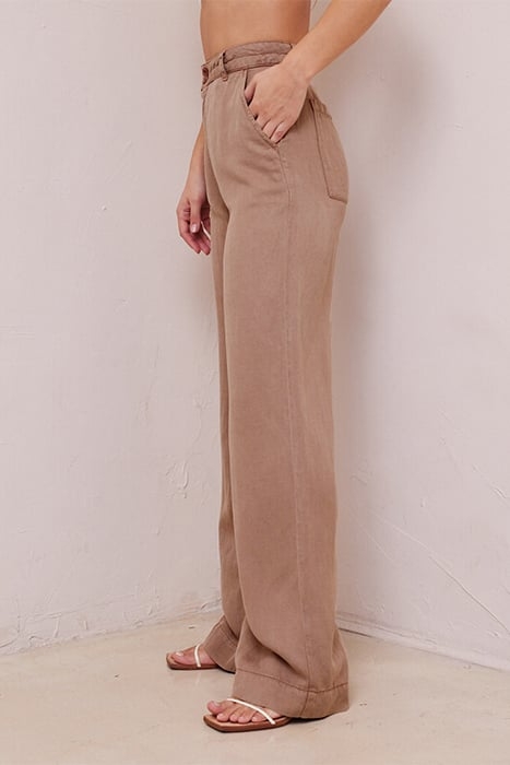 HARPER CLEAN HEM HIGH WAIST MOCHA CHOCOLATE 4