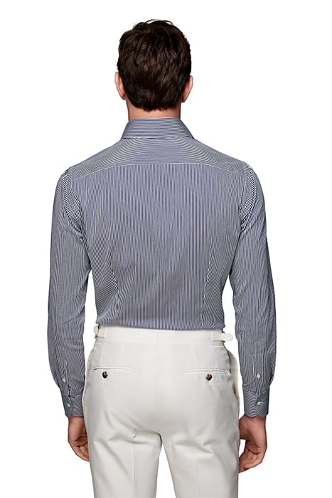 LUXURY STRETCH NAVY STRIPE NAVY 2