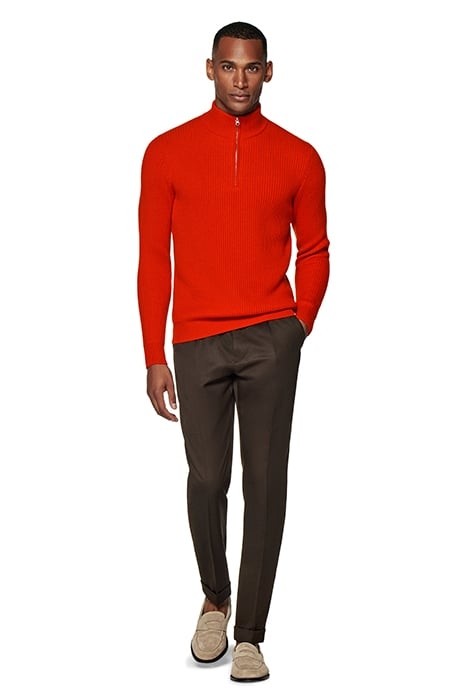 HALF ZIP LUX ORANGE ORANGE 3