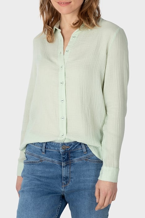 BLOUSE WOVEN LONG SLEEVES SEA FOAM 1