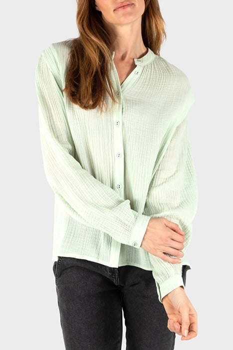 BLOUSE WOVEN LONG SLEEVES SEA FOAM 1