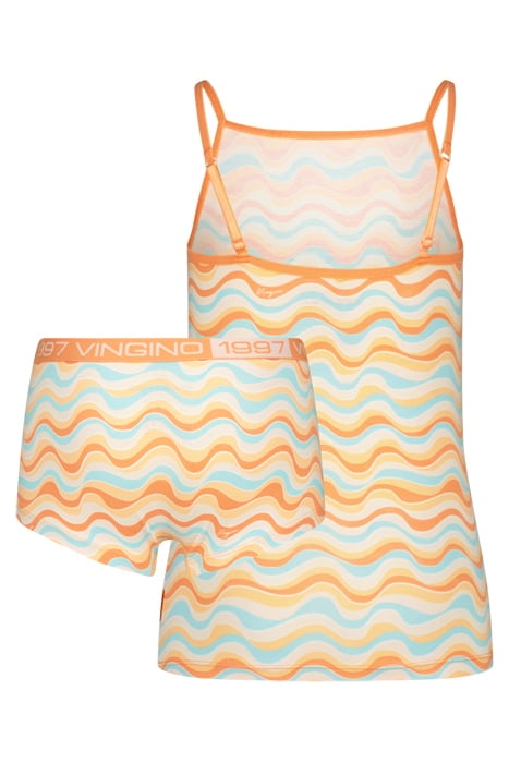 G-SO24-1 ZIGZAG SINGLET SET LIGHT NEON ORANGE 2