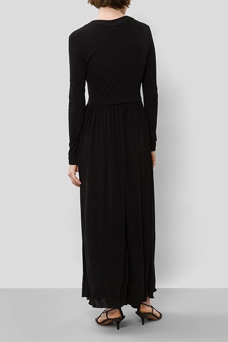 DIANE ANKLE LENGTH JERSEY DRESS BLACK 2
