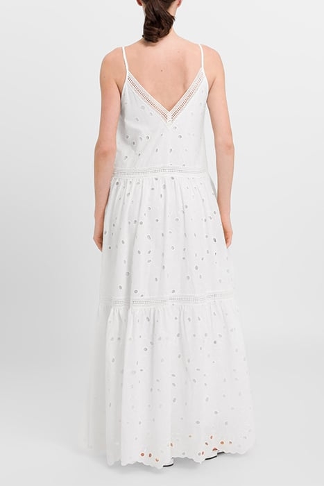 MICHAELA MAXI LENGTH STRAP DRESS SNOW WHITE 2