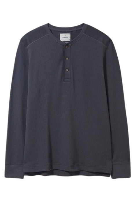 PORTER WAFFLE HENLEY DARK GREY 4