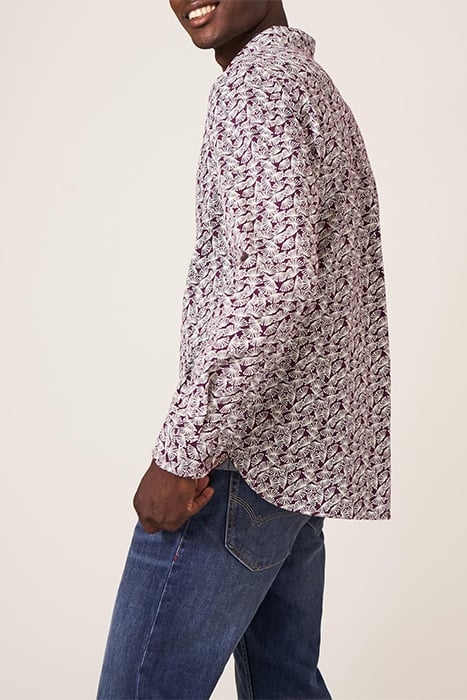 DANDELION PRINTED SHIRT DARK PLUM 2