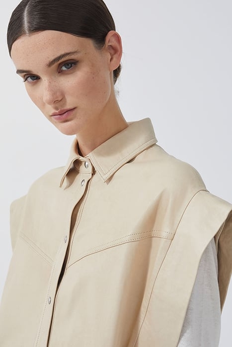MULLEN OVERSHIRT IN BEIGE 5