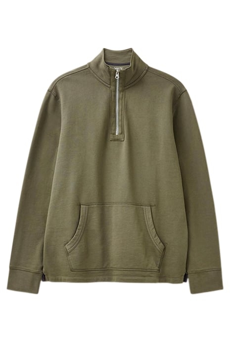 HILTON ZIP NECK KHAKI GREEN 2