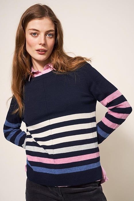 URBAN STRIPE JUMPER NAVY 1