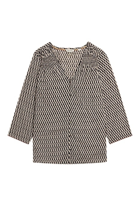 RAE  COTTON TOP BLACK PRINTED 3